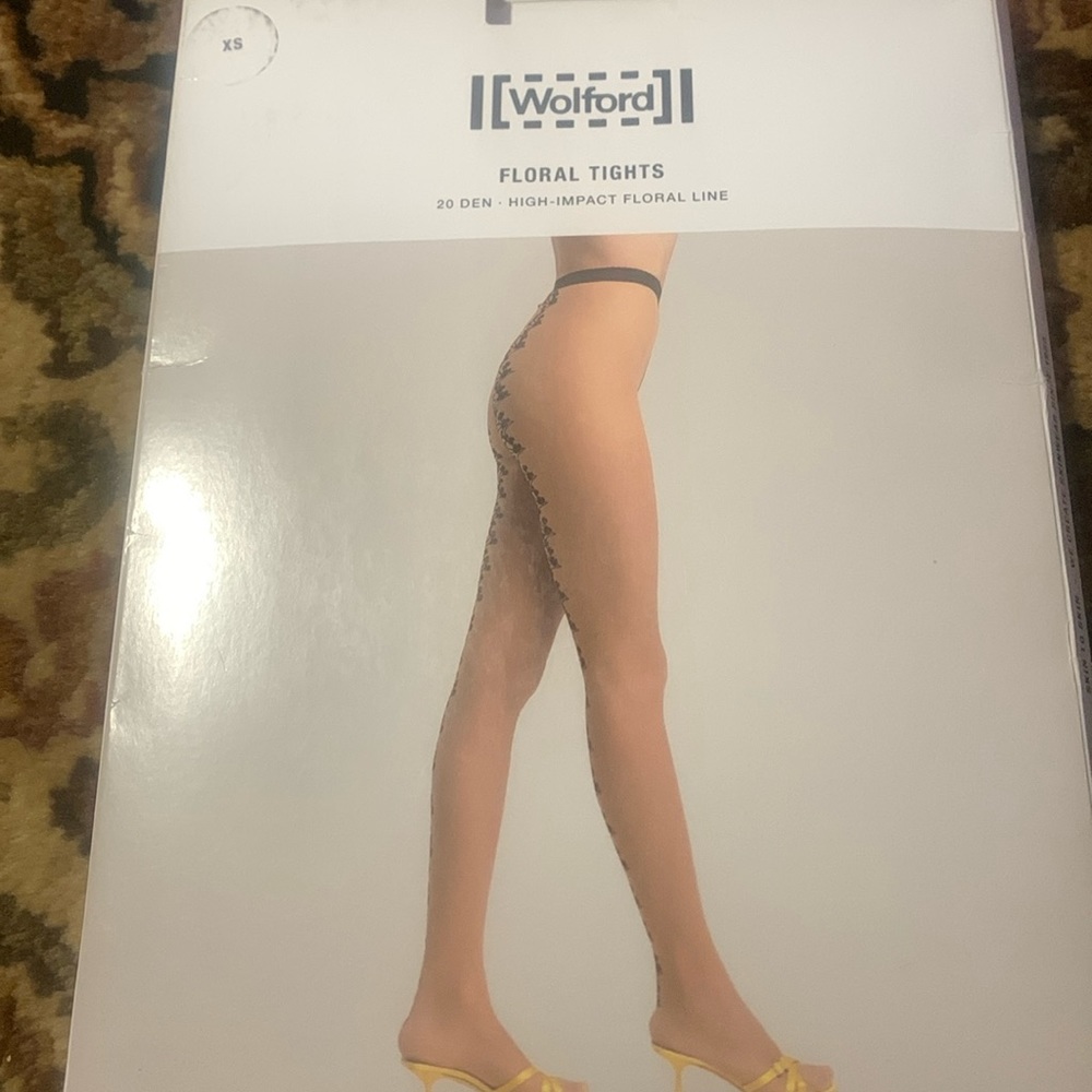 Wolford Floral Tights - Picture 1 of 4
